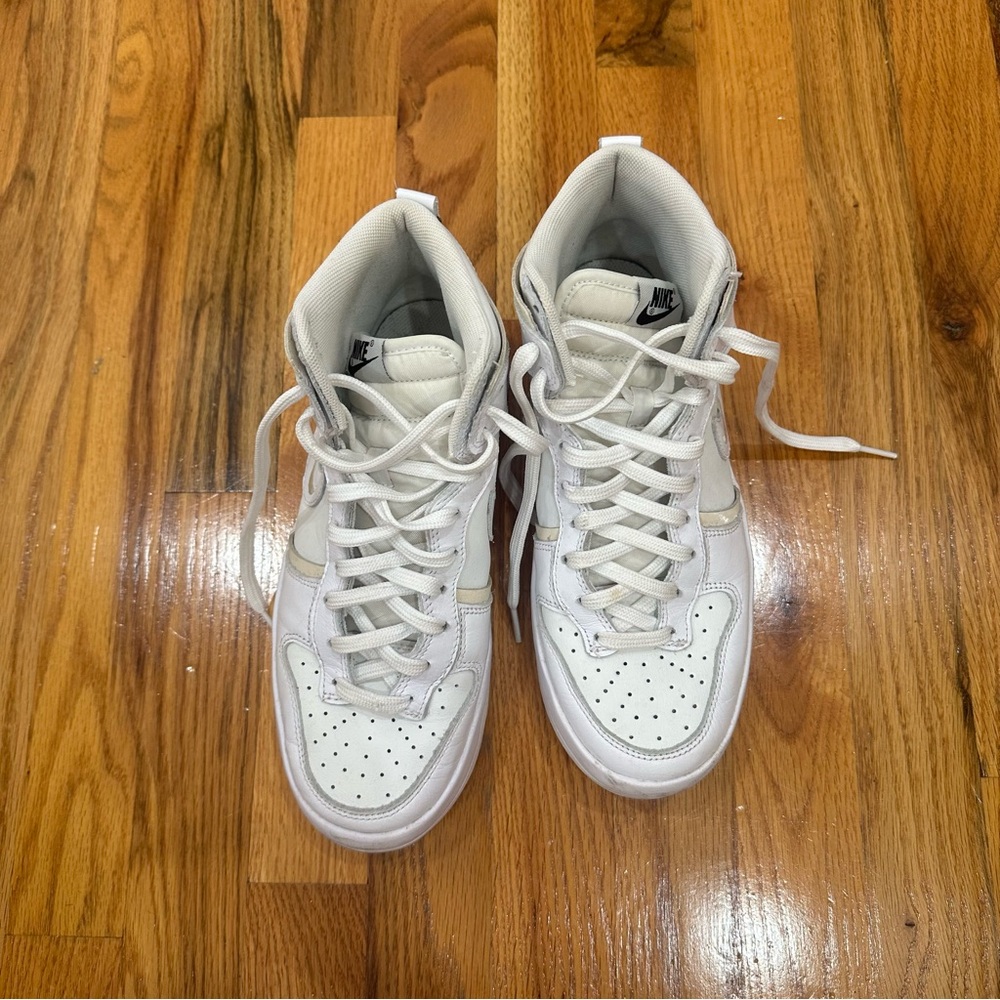 White Nike Dunk Rebel High Summit